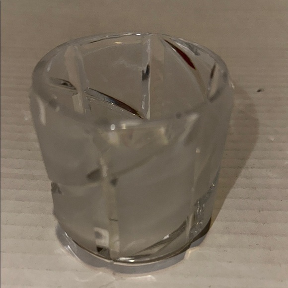 Vintage Elegant crystal 24% lead Votive Holder - Picture 4 of 6